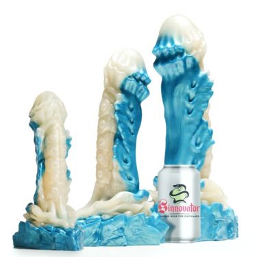 Sinnovator Triton Merman Platinum Silicone Dildo 6.5 Inches to 10.6 Inches (3 Sizes)